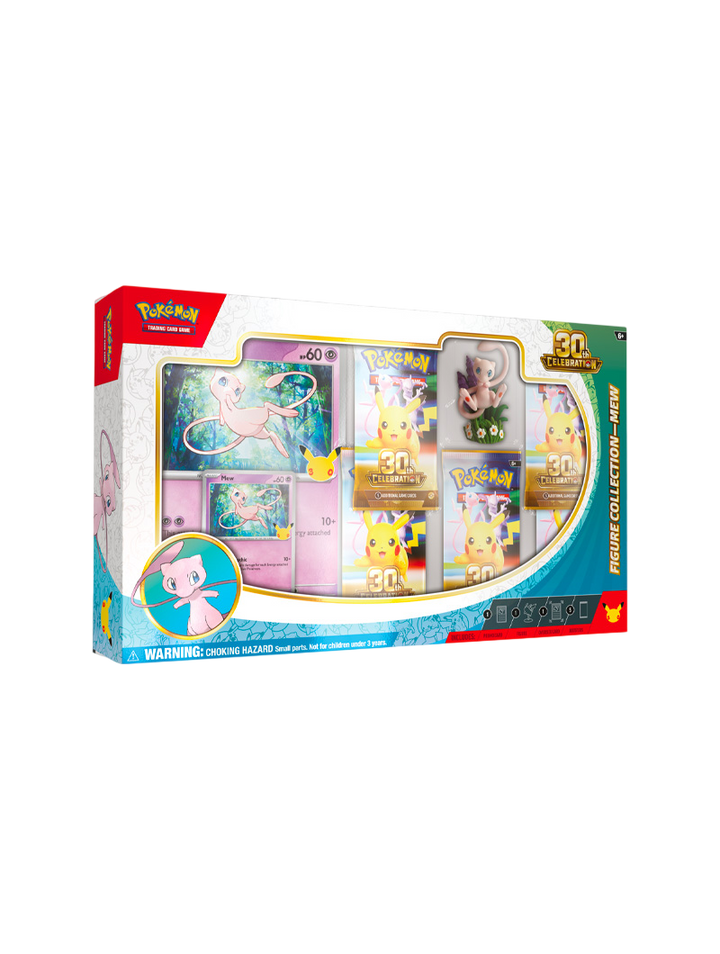 Pokémon TCG 30th Celebration Figure Collection Mew figura esculpida carta promo foil oversized 5 sobres español noviembre 2026