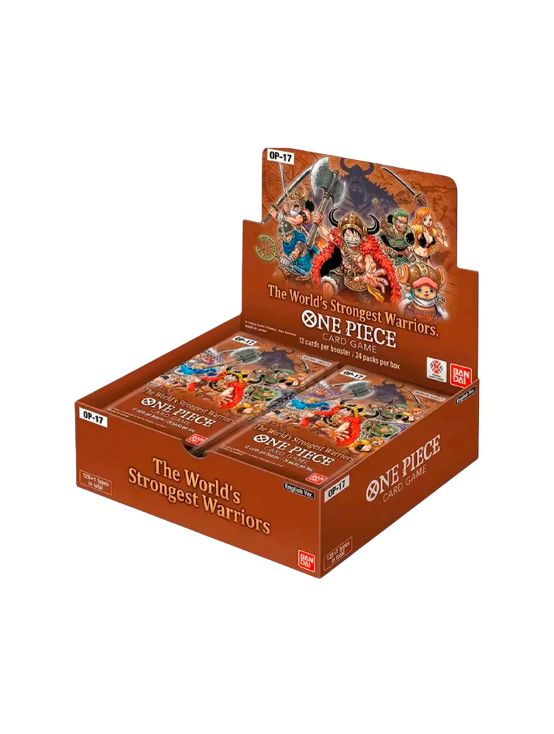One Piece Card Game Booster Box OP-17 The World's Strongest Warriors 24 sobres Edward Newgate Luffy Impel Down Marineford inglés agosto 2026
