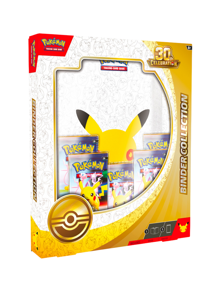 Pokémon TCG 30th Celebration Binder Collection álbum 9 bolsillos 5 sobres foil 30 aniversario español octubre 2026