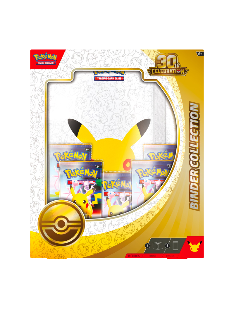 Pokémon TCG 30th Celebration Binder Collection álbum 9 bolsillos 5 sobres foil 30 aniversario español octubre 2026