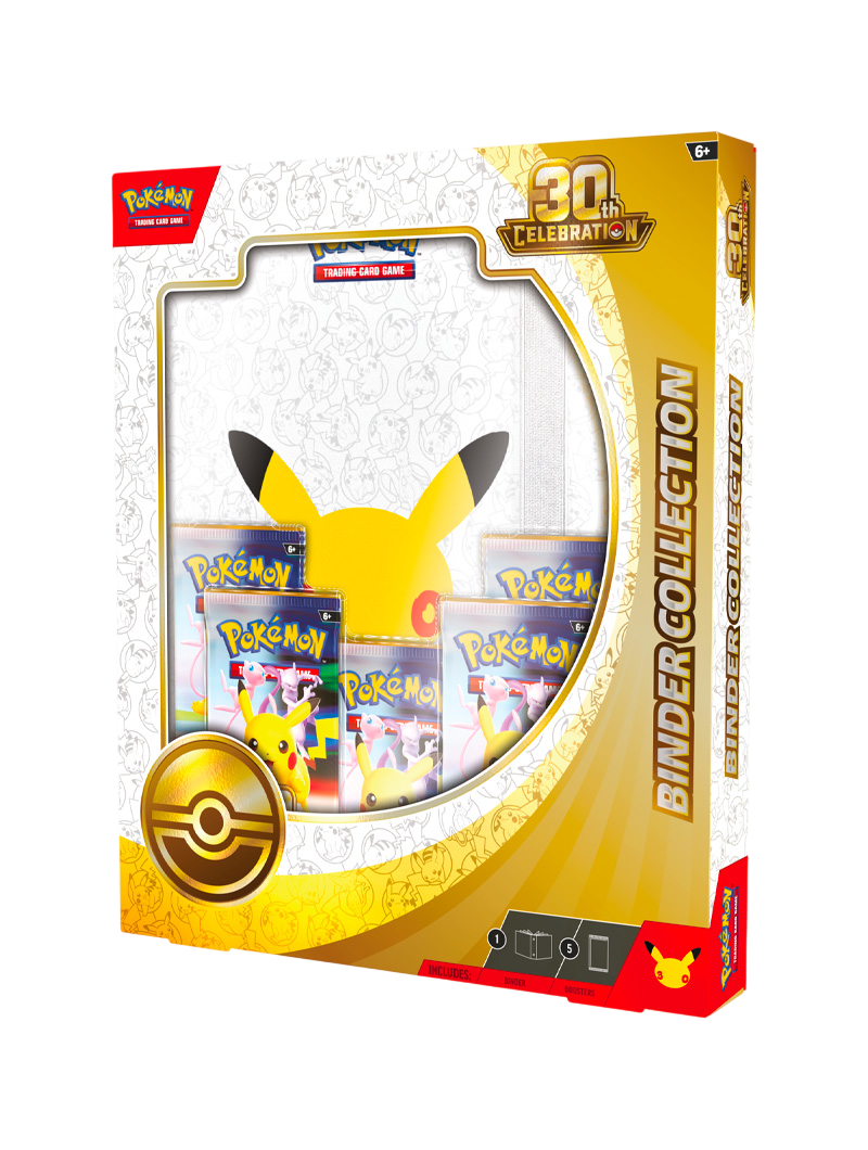 Pokémon TCG 30th Celebration Binder Collection álbum 9 bolsillos 5 sobres foil 30 aniversario español octubre 2026
