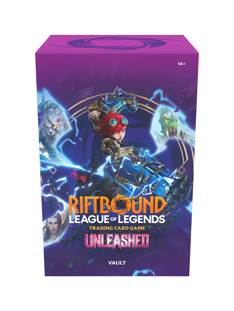 Riftbound Unleashed Vault Set 3 TCG League of Legends 6 sobres runas fichas inglés
