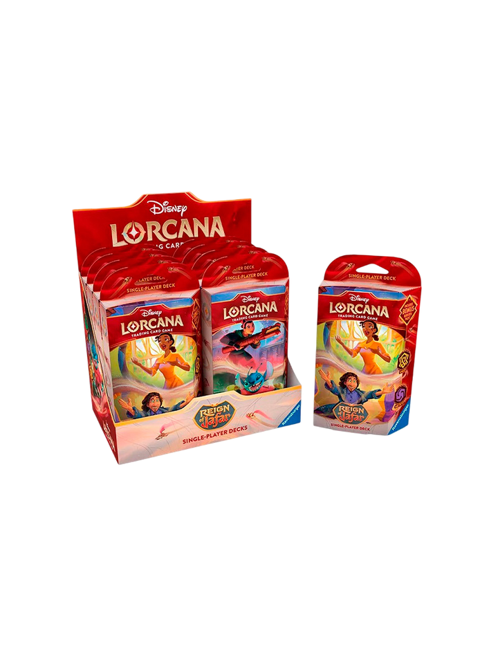 Display 8 Mazos Inicio Reign of Jafar Set 8 Disney Lorcana TCG Inglés
