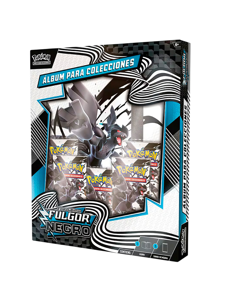 Binder Collection Pokémon TCG Black Bolt Fulgor Negro Zekrom Español
