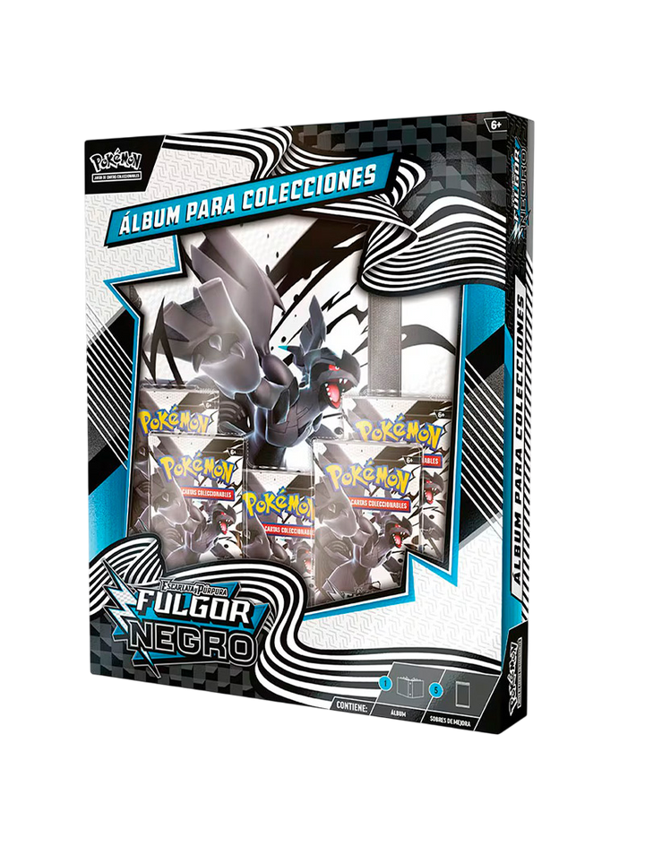 Binder Collection Pokémon TCG Black Bolt Fulgor Negro Zekrom Español
