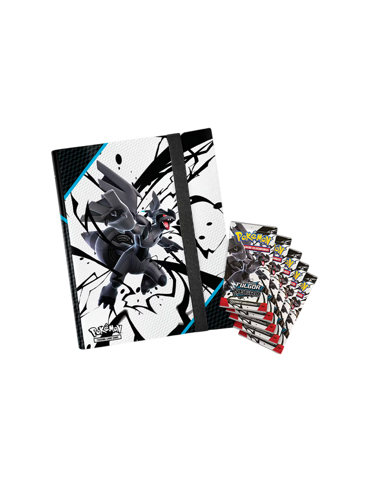 Binder Collection Pokémon TCG Black Bolt Fulgor Negro Zekrom Español
