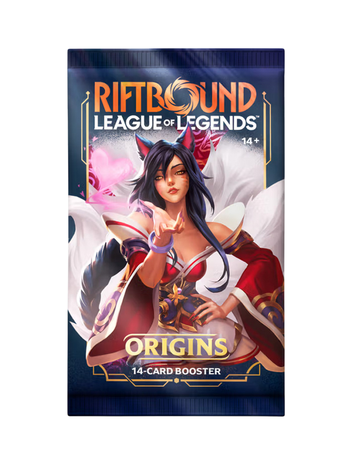 Booster Pack Riftbound League of Legends TCG Origins Inglés