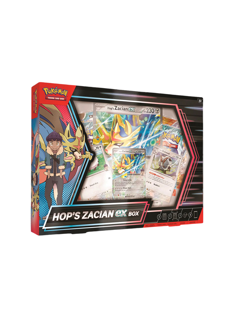 Zacian ex de Paul Hop Collection Box Pokémon TCG Juntos Aventuras Español