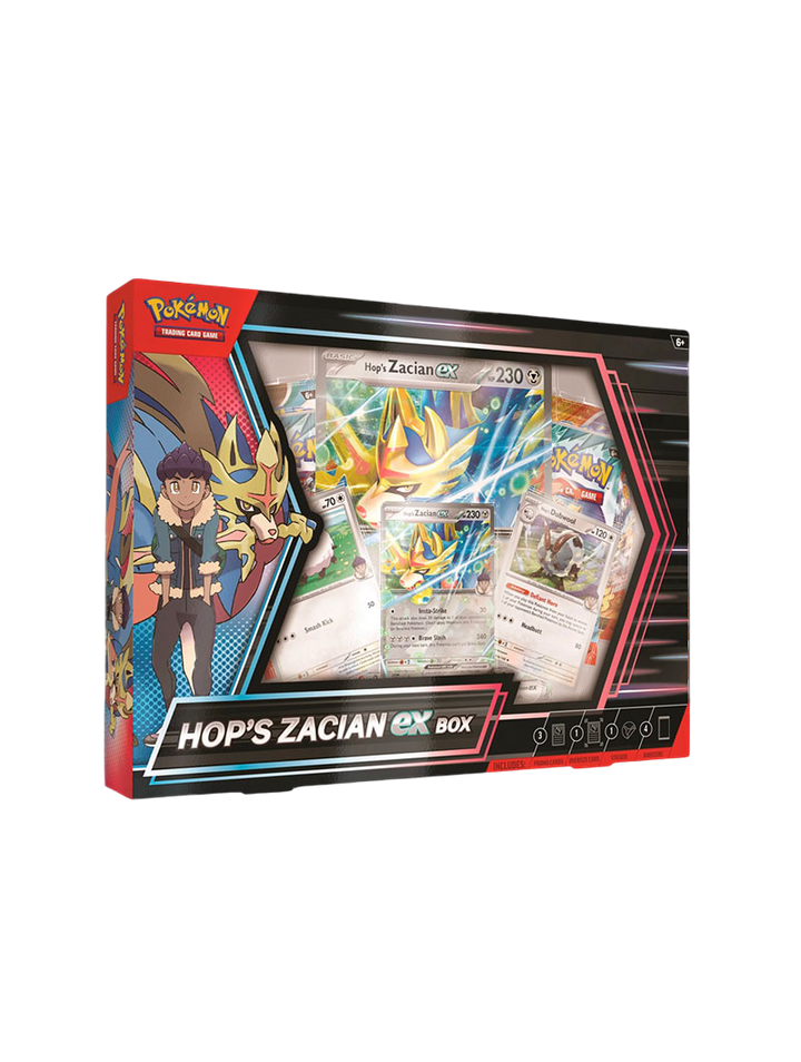 Zacian ex de Paul Hop Collection Box Pokémon TCG Juntos Aventuras Español
