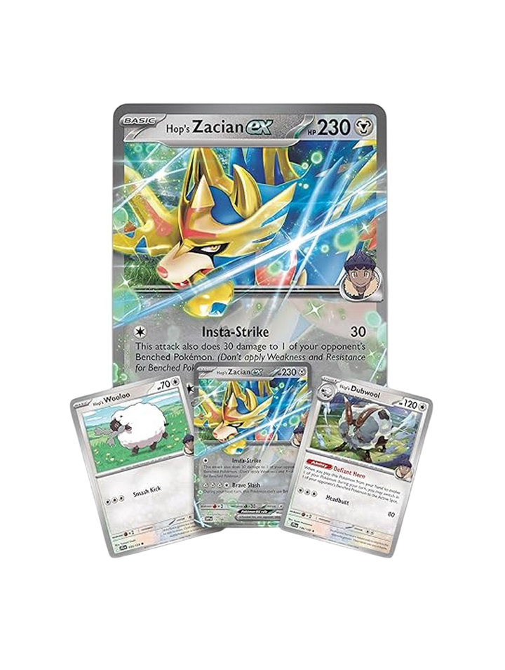 Zacian ex de Paul Hop Collection Box Pokémon TCG Juntos Aventuras Español