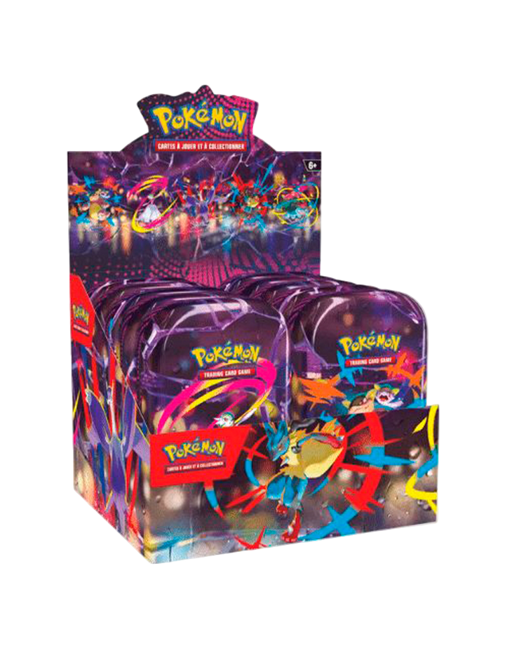 caja de mini tins Pokémon TCG Mega Evolution Mega Heroes Español
