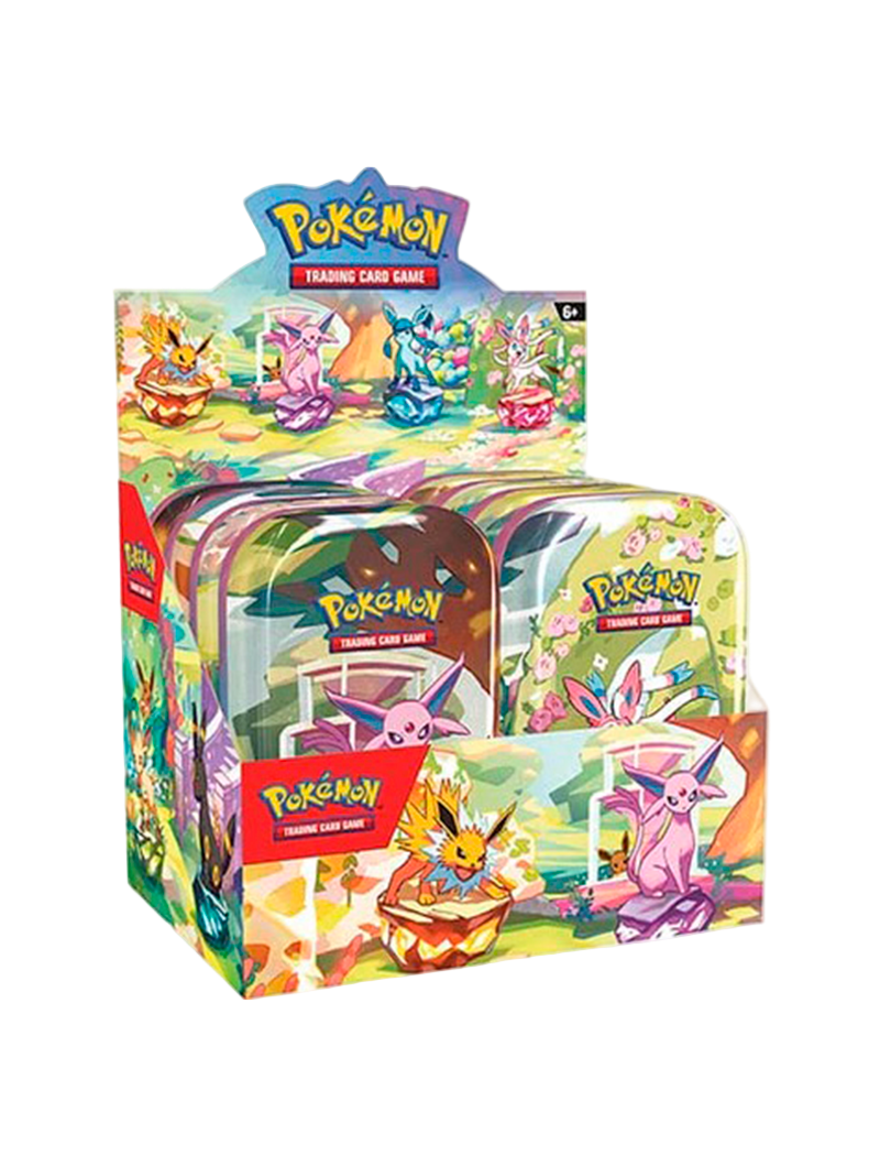 Mini Tin Pokémon TCG Prismatic Evolutions Eeveeluciones Inglés
