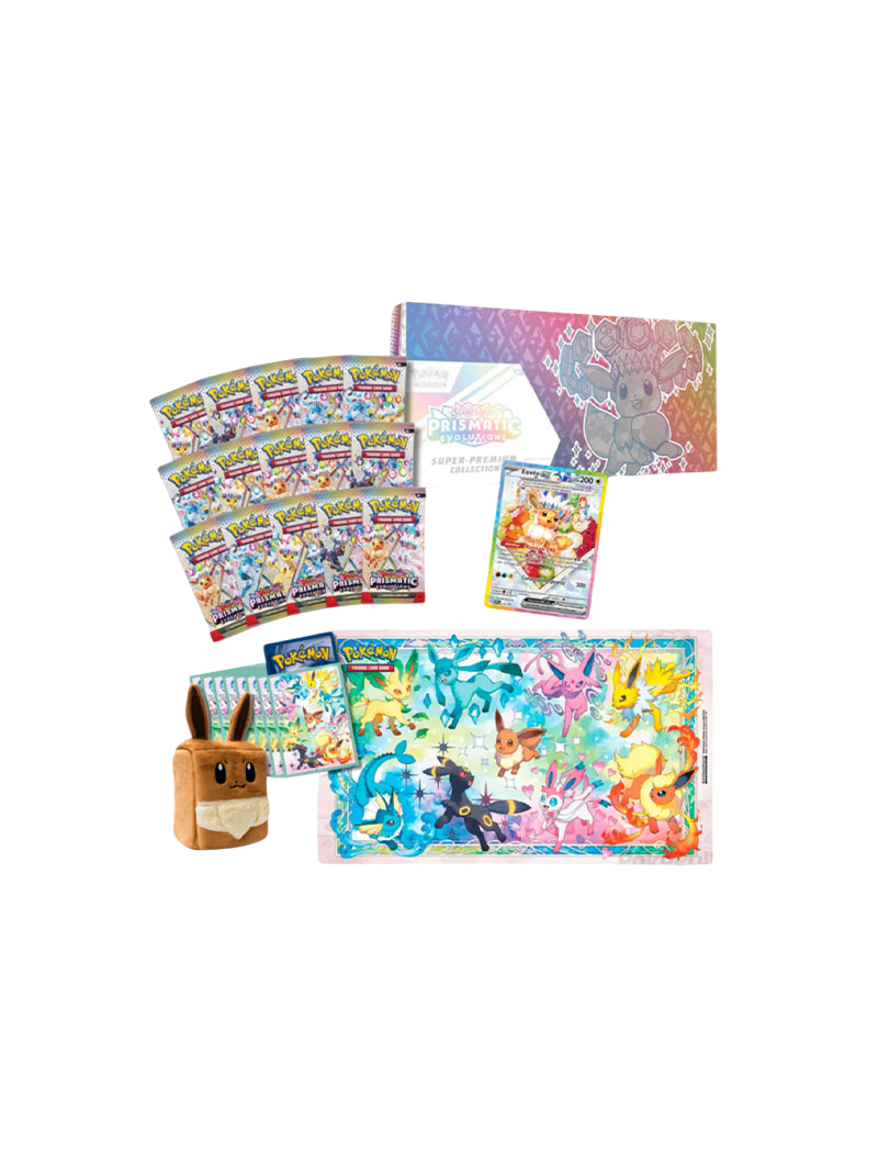 Super Premium Collection Pokémon Evoluciones Prismáticas SV8.5 Eevee Eeveelutions Español