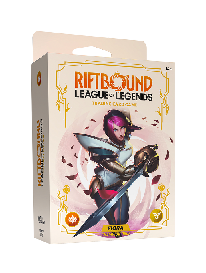Champion Deck Fiora Riftbound League of Legends SpiritForged Inglés
