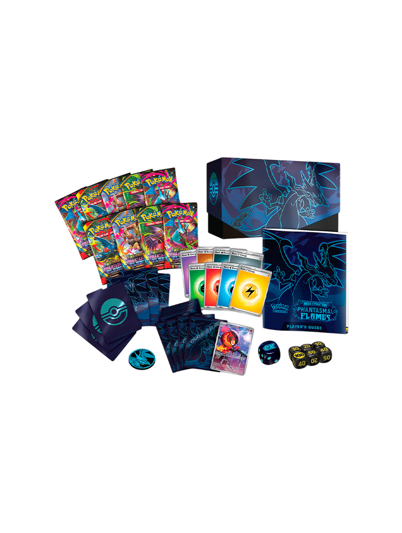 Contenido Elite Trainer Box Phantasmal Flames Accesorios
