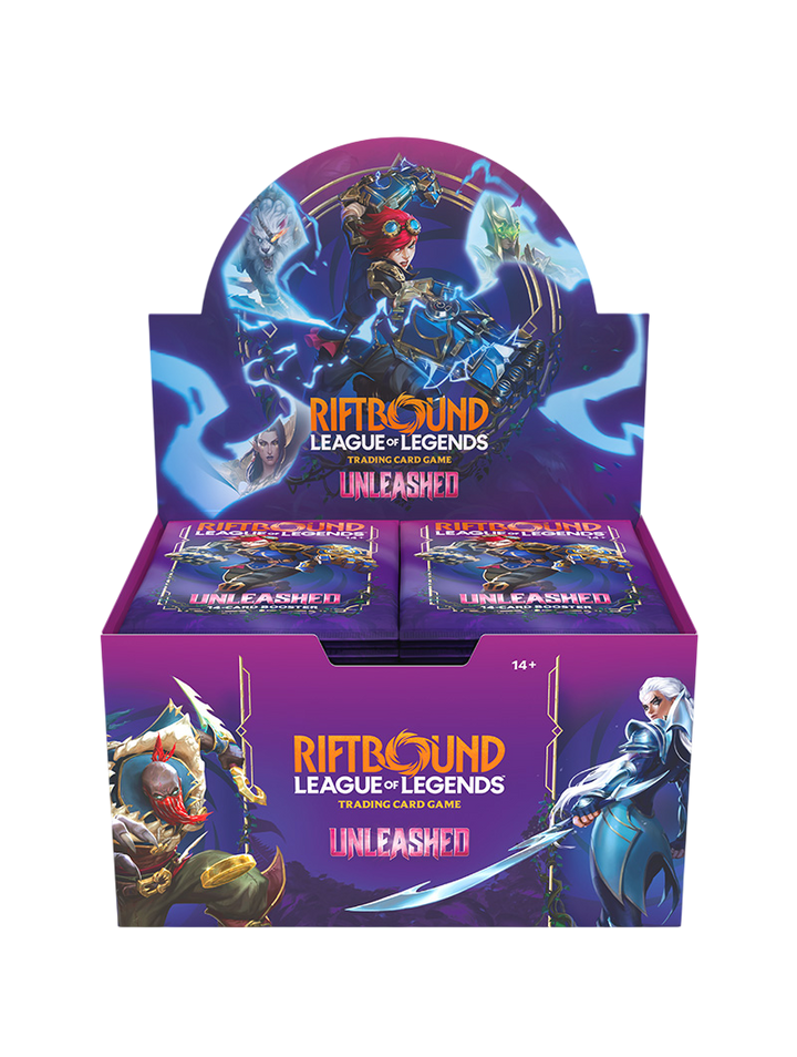 Booster Box Riftbound Unleashed Set 3 TCG League of Legends 24 sobres inglés
