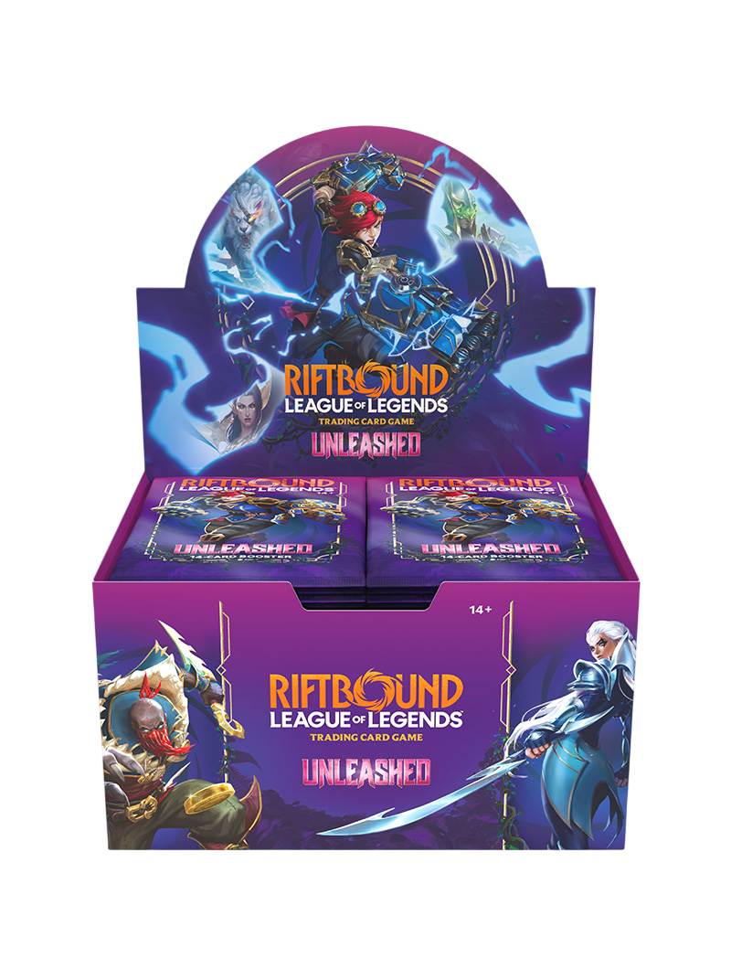 Booster Box Riftbound Unleashed Set 3 TCG League of Legends 24 sobres inglés

