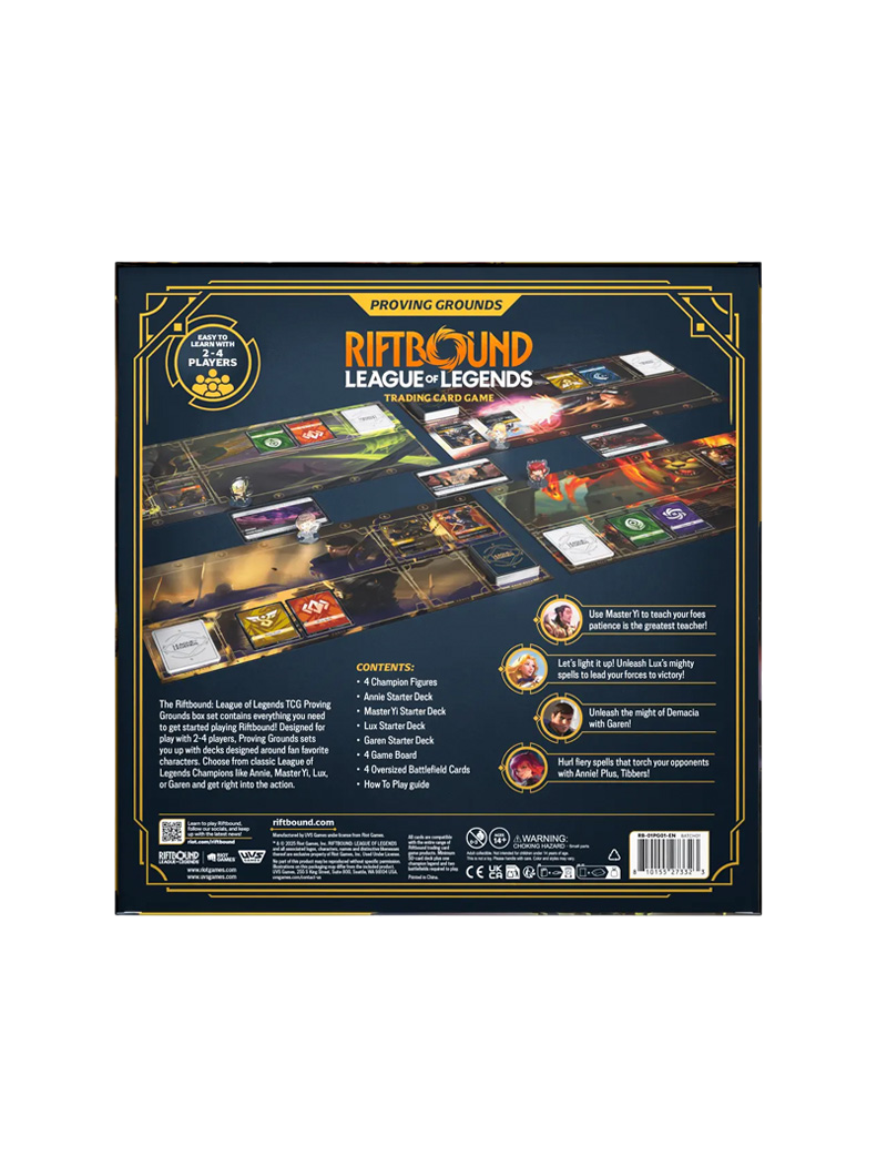 Box Set Origins Proving Grounds Riftbound League of Legends TCG Inglés
