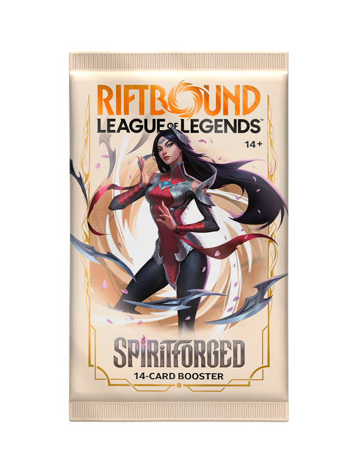 Booster Pack Riftbound League of Legends SpiritForged TCG Inglés
