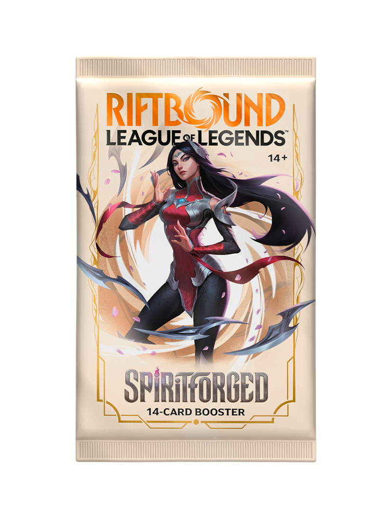 Booster Pack Riftbound League of Legends SpiritForged TCG Inglés
