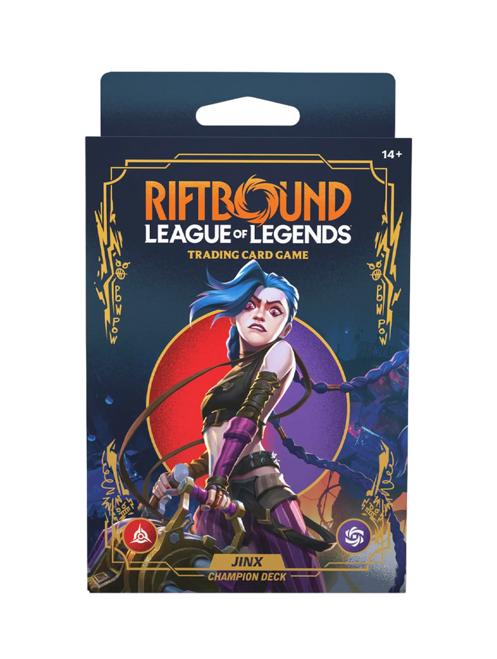 Champion Deck Jinx Riftbound Origins League of Legends TCG Inglés
