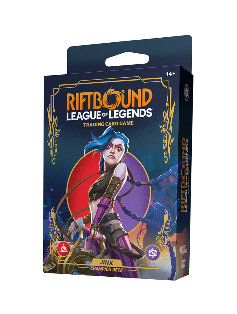 Champion Deck Jinx Riftbound Origins League of Legends TCG Inglés
