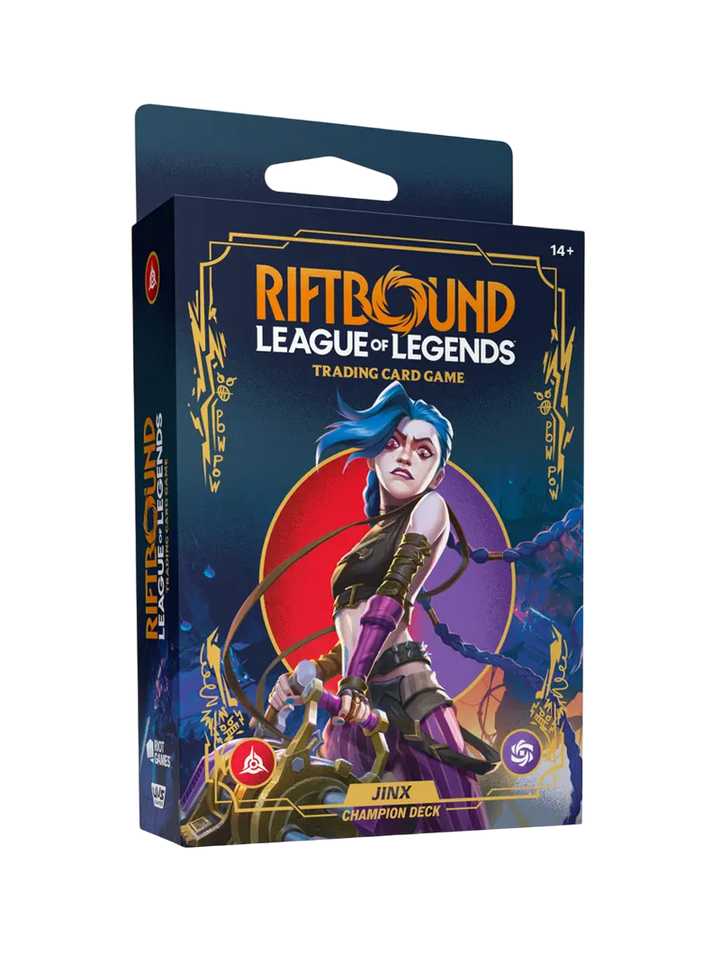 Champion Deck Jinx Riftbound Origins League of Legends TCG Inglés
