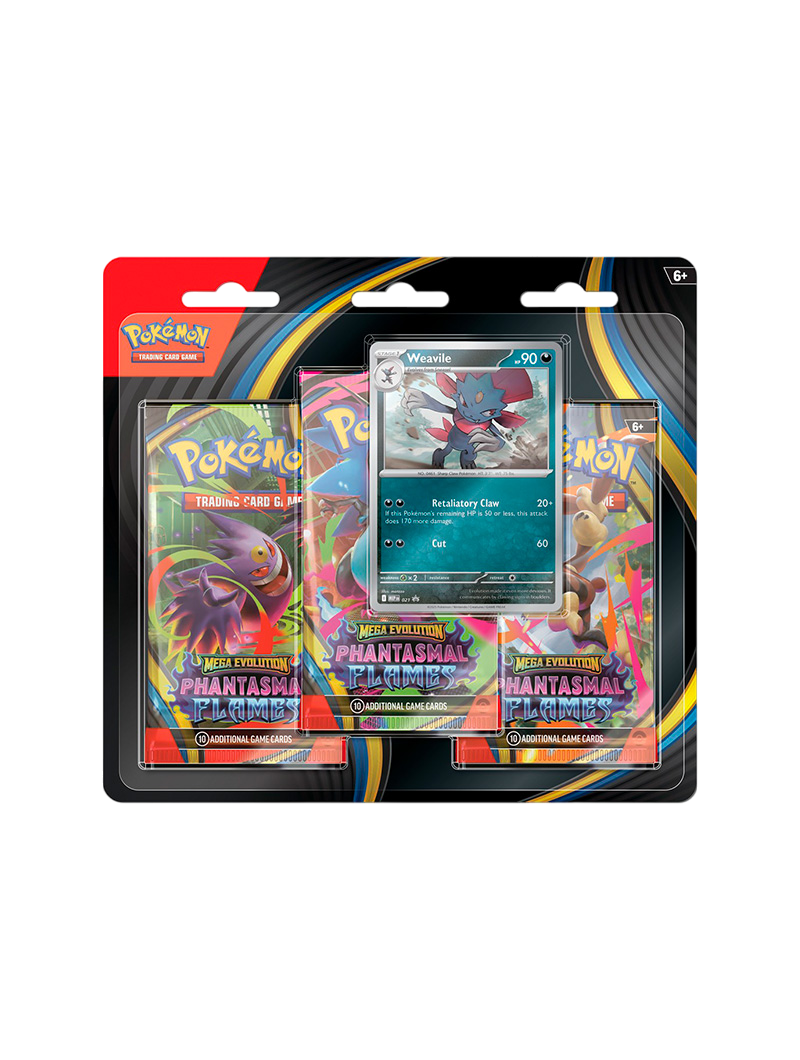 Blister Pack 3 Sobres Pokémon TCG Phantasmal Flames Español