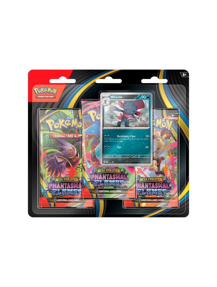 Blister Pack 3 Sobres Pokémon TCG Phantasmal Flames Español