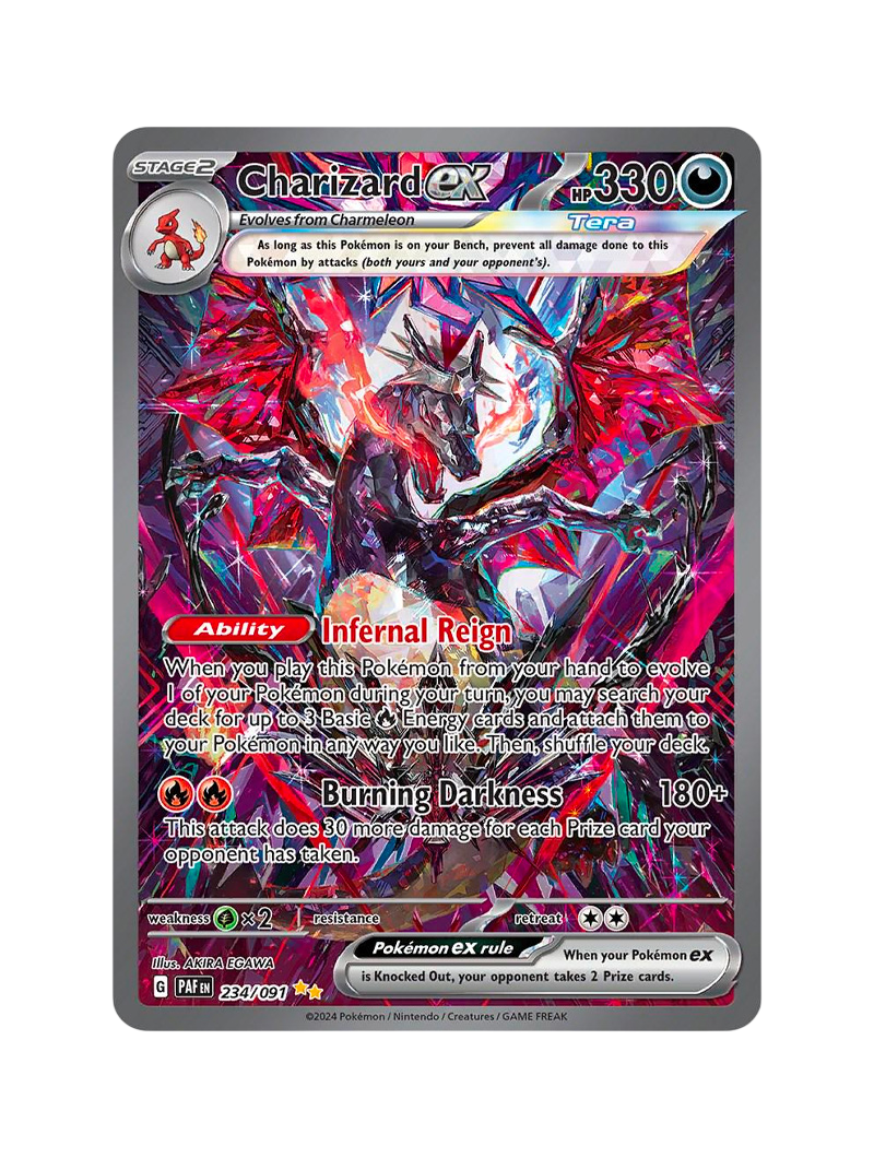 charizard ex paldean fates pokemon