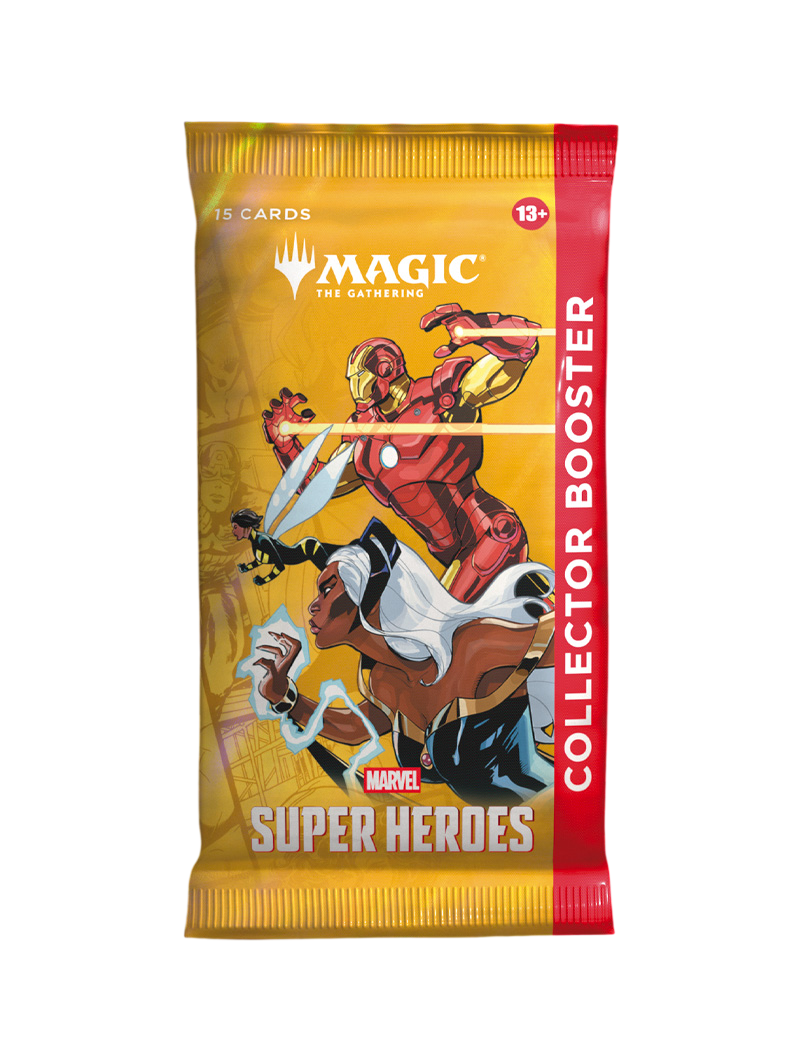Magic The Gathering Marvel Super Heroes Booster Box 1 sobre foil Mythic Rare Iron Man Captain America inglés junio 2026
