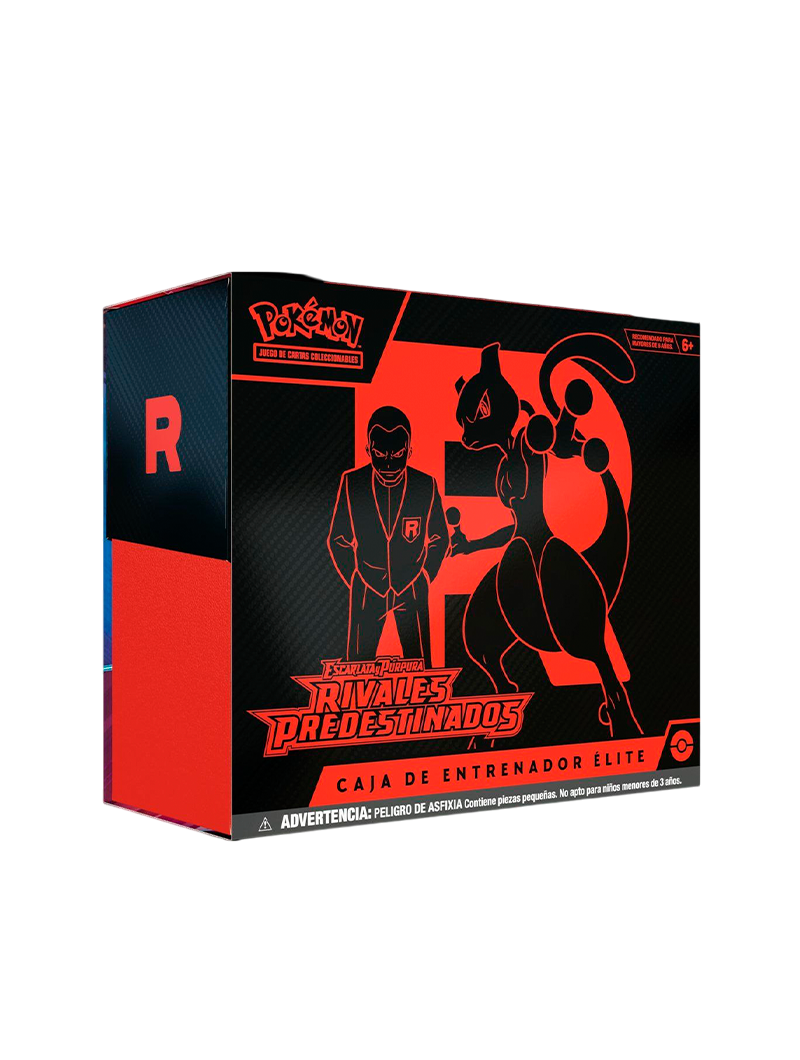 Elite Trainer Box Pokémon Rivales Predestinados SV10 Escarlata Púrpura Español
