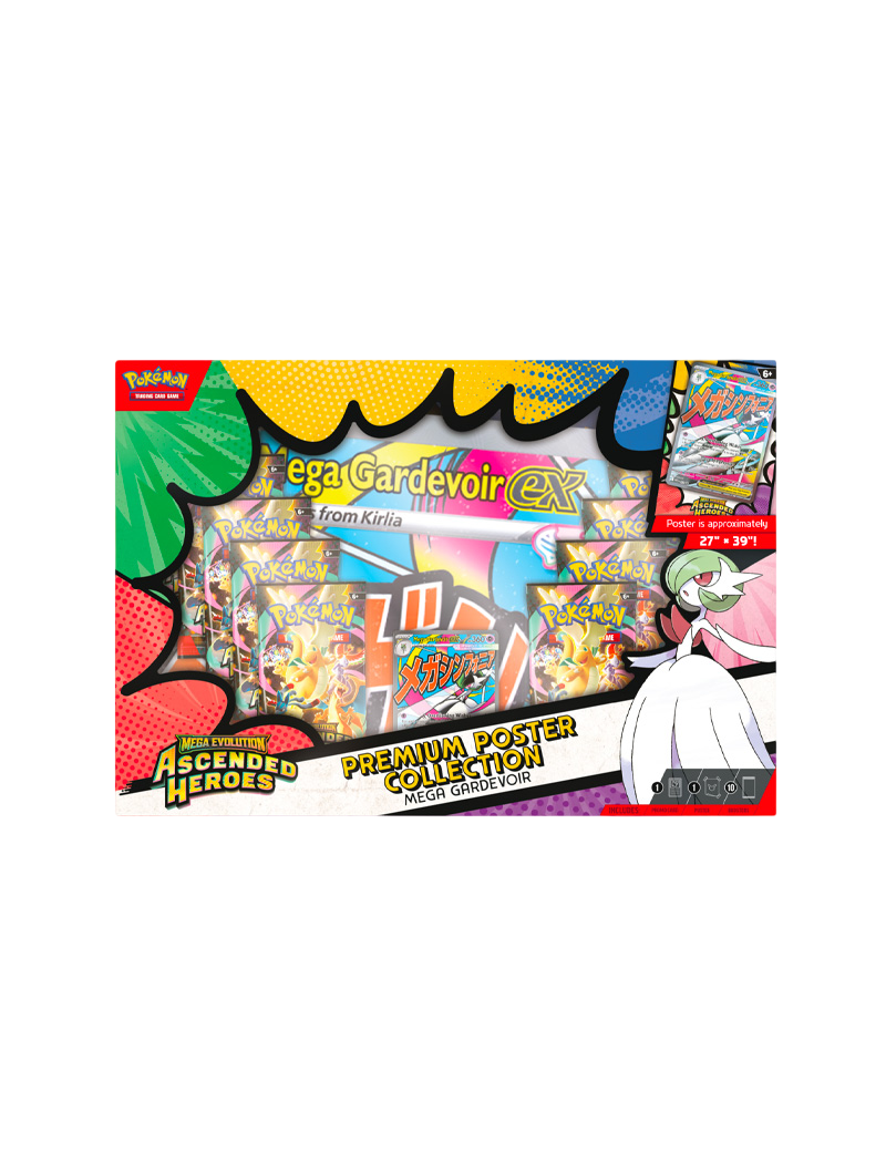 Pokémon TCG Mega Gardevoir ex Premium Poster Collection (Ascended Heroes)