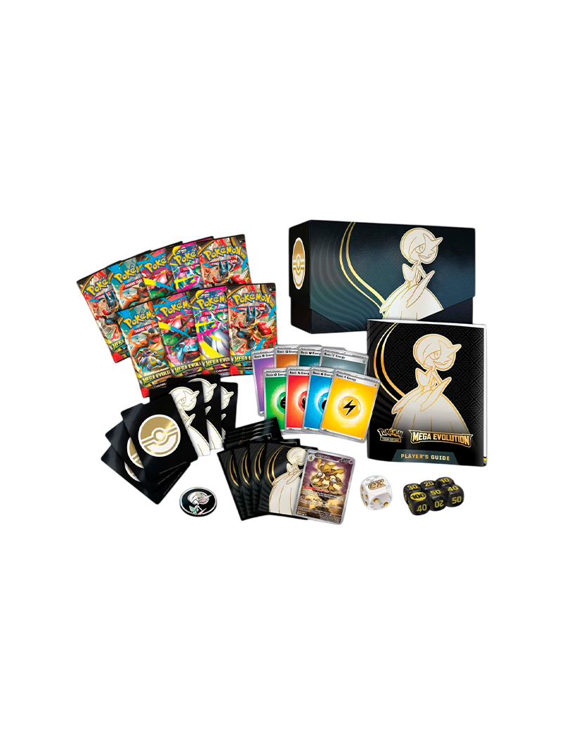Elite Trainer Box Pokémon TCG Mega Evolution Gardevoir Español
 accesorios