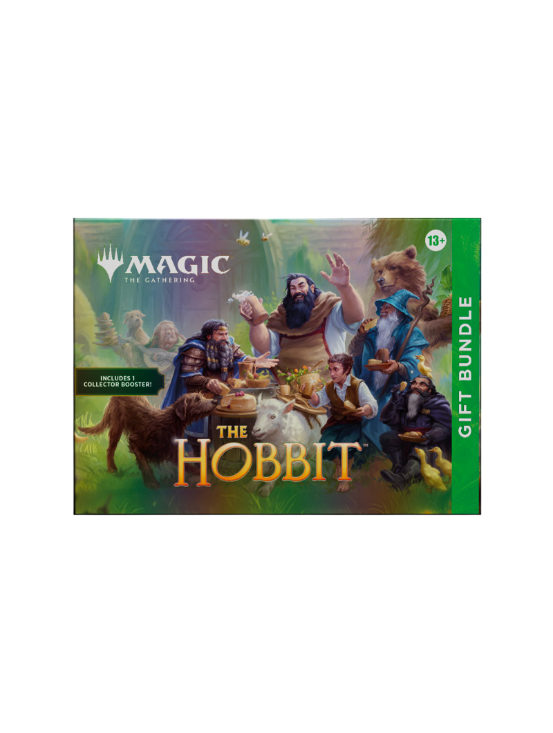 Magic The Gathering The Hobbit Gift Bundle 9 Play Boosters Collector Booster promo foil Surge Foil Seasonal Lands Bilbo Smaug inglés septiembre 2026
