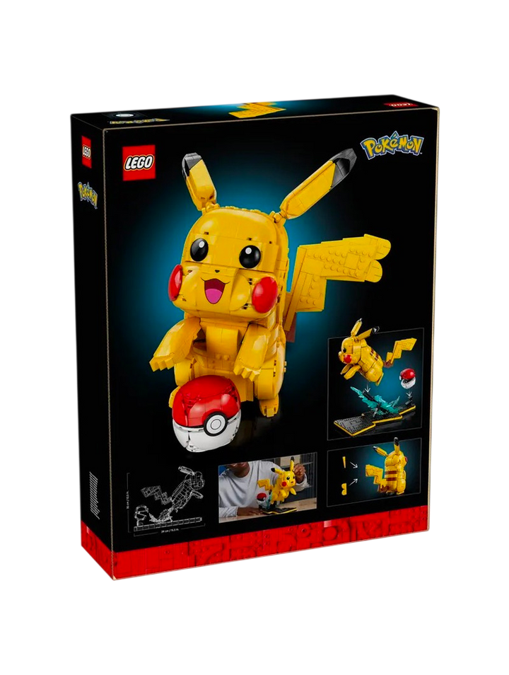 LEGO Pokémon Pikachu y Poké Ball set 72152 2050 piezas figura posable base rayo número 25 Pokédex

