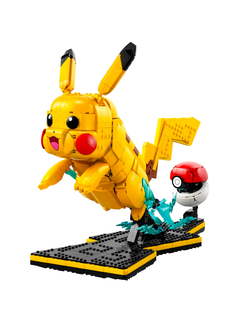 LEGO Pokémon Pikachu y Poké Ball set 72152 2050 piezas figura posable base rayo número 25 Pokédex
