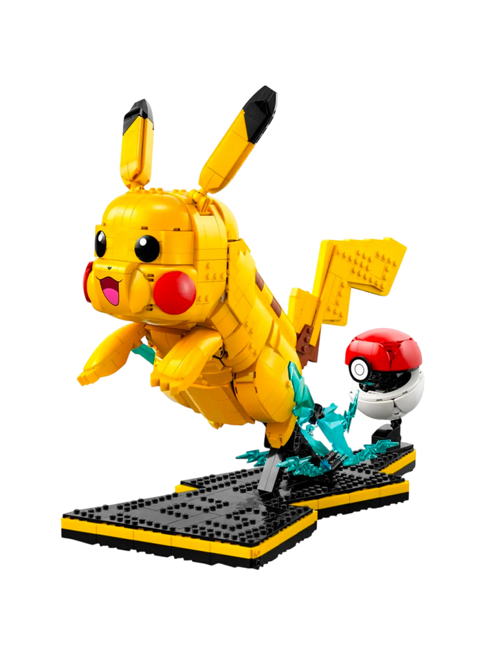 LEGO Pokémon Pikachu y Poké Ball set 72152 2050 piezas figura posable base rayo número 25 Pokédex
