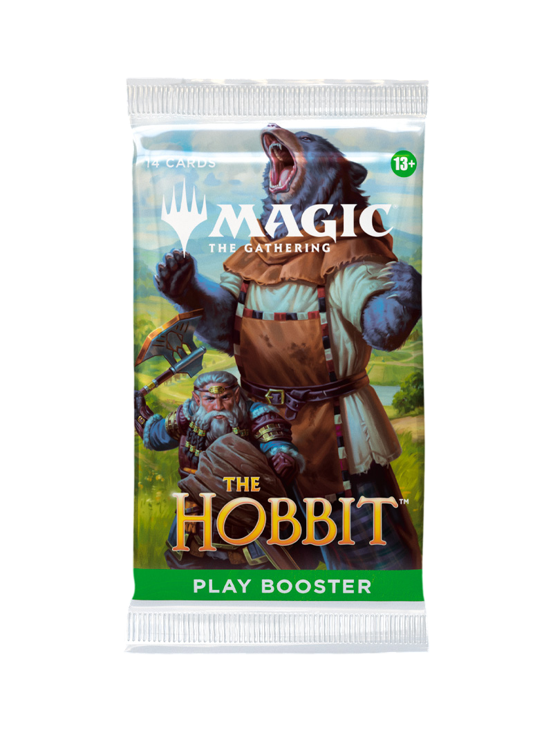 Magic The Gathering The Hobbit Play Booster sobre Bilbo Gandalf Smaug Enanos Tierra Media inglés agosto 2026
