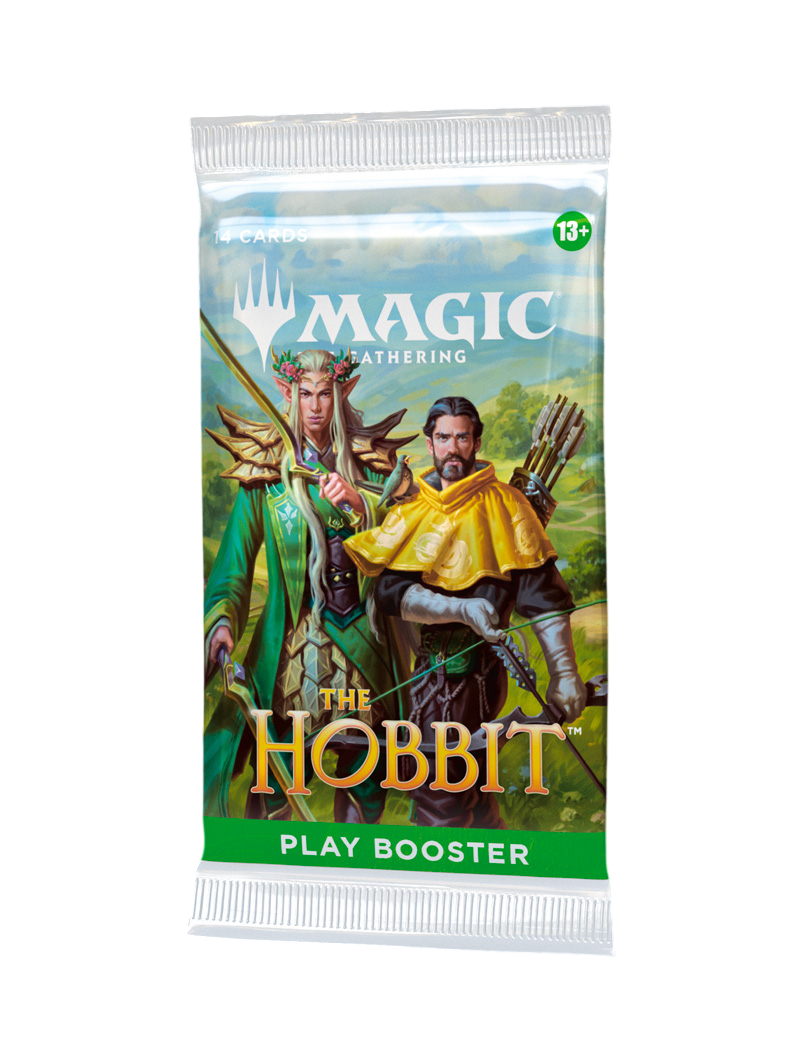 Magic The Gathering The Hobbit Play Booster sobre Bilbo Gandalf Smaug Enanos Tierra Media inglés agosto 2026
