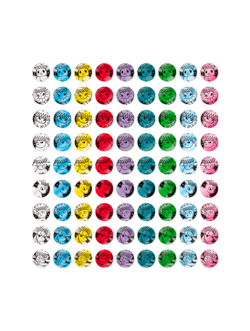 Pokémon TCG Terastal Grand Gathering Coin Set Eeveeluciones sobre carta foil moneda coleccionable dorada chino simplificado junio 2026