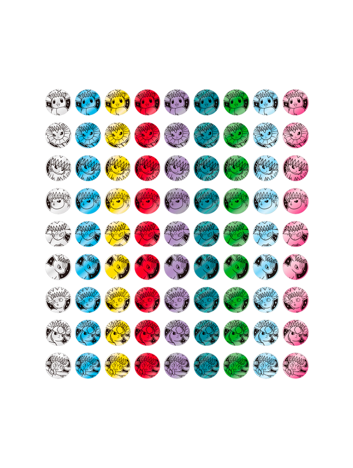 Pokémon TCG Terastal Grand Gathering Coin Set Eeveeluciones sobre carta foil moneda coleccionable dorada chino simplificado junio 2026