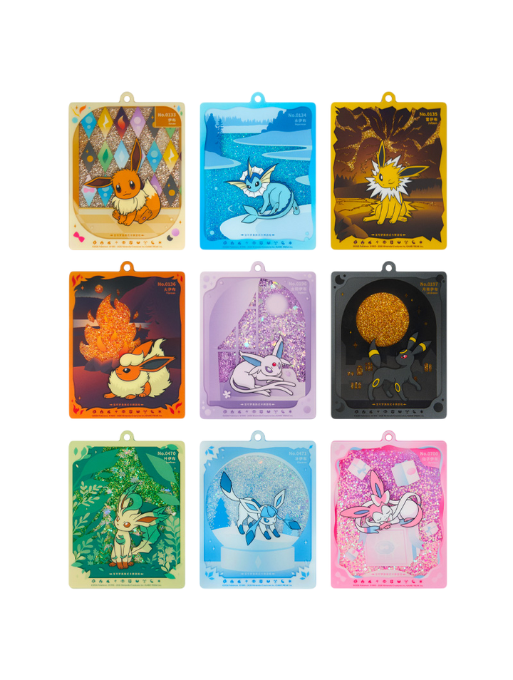 Pokémon TCG Terastal Grand Gathering Quicksand Display Charm Eeveeluciones marco glitter líquido carta display chino simplificado junio 2026
