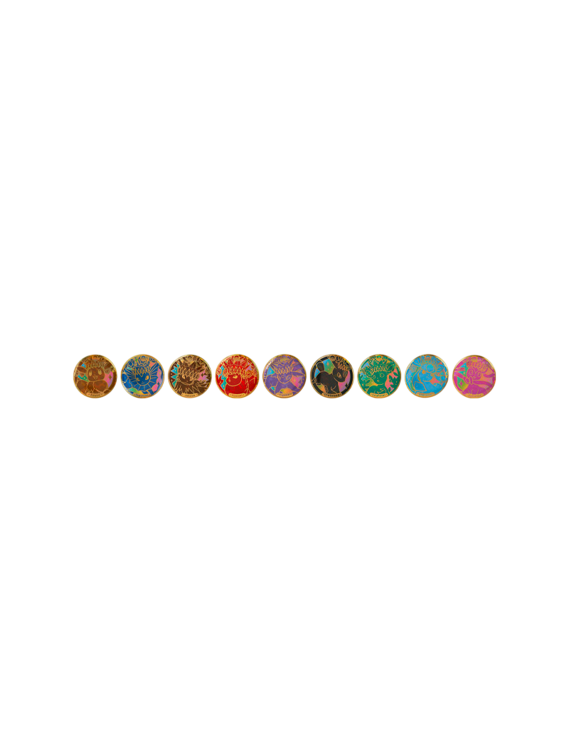 Pokémon TCG Terastal Grand Gathering Pin Box Eeveeluciones 81 diseños pin temático sobre chino simplificado junio 2026
