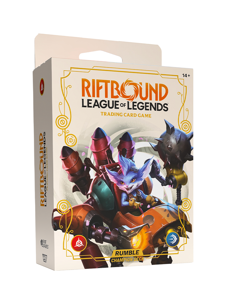 Champion Deck Rumble Riftbound League of Legends SpiritForged Inglés
