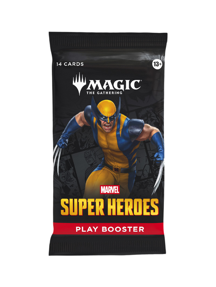 Magic The Gathering Marvel Super Heroes Play Booster Wolverine 14 cartas inglés junio 2026